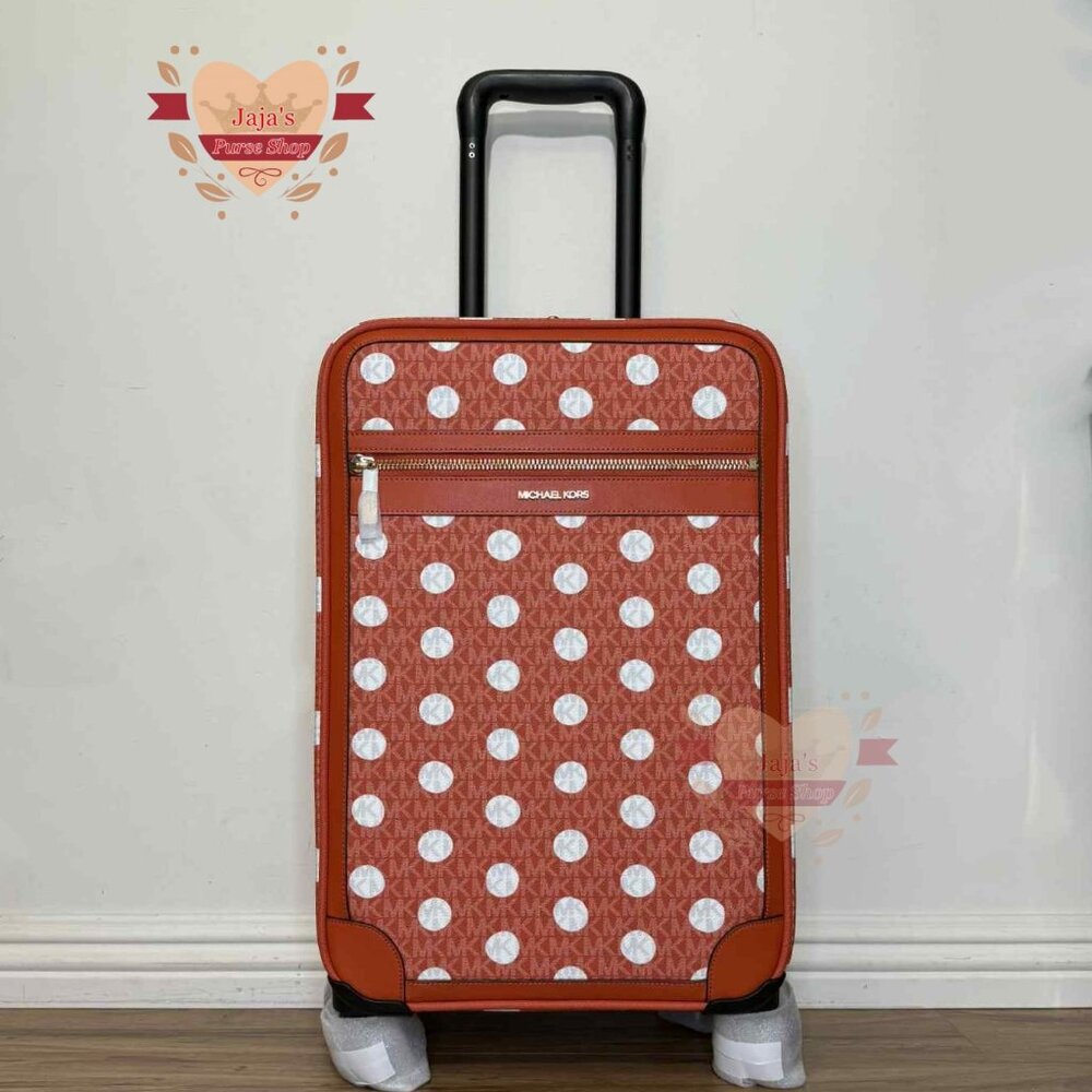 🧡Michael Kors Travel Small Signature Trolley Rolling Suitcase Carry On🧡